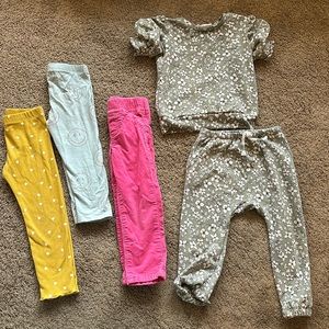 Lot of toddler Girls Size 24 months / 2T pants